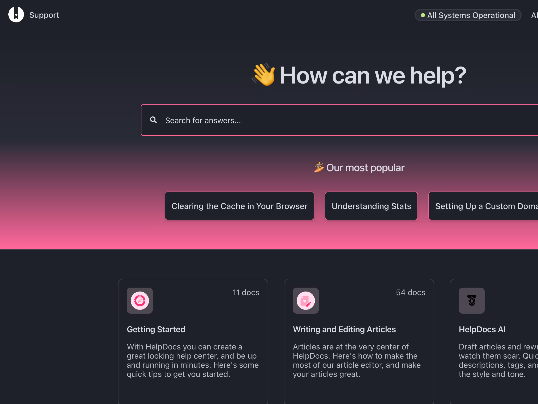 Dark mode built-in
