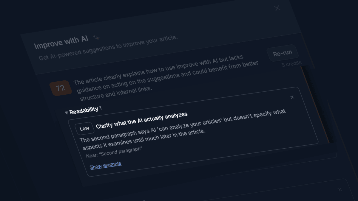 Improve with AI